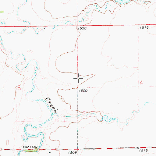 Topographic Map of School Number 6 (historical), SD