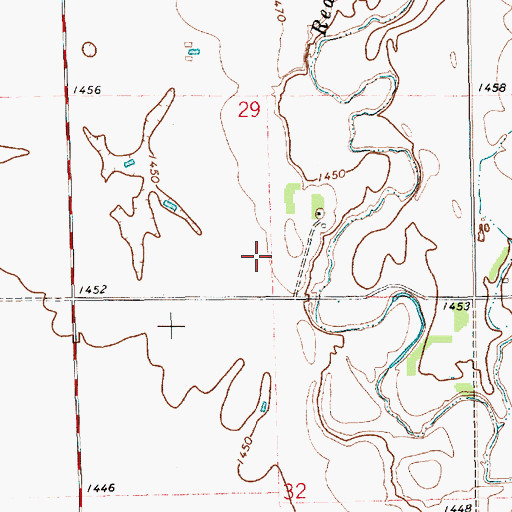 Topographic Map of School Number 8 (historical), SD