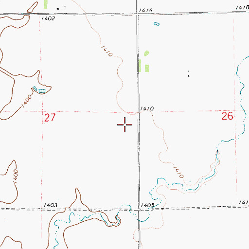 Topographic Map of School Number 9 (historical), SD