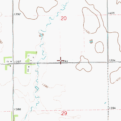Topographic Map of School Number 10 (historical), SD