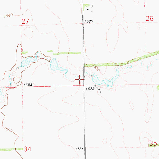 Topographic Map of School Number 2 (historical), SD