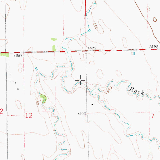 Topographic Map of School Number 24 (historical), SD