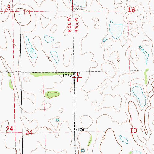 Topographic Map of Drakola (historical), SD