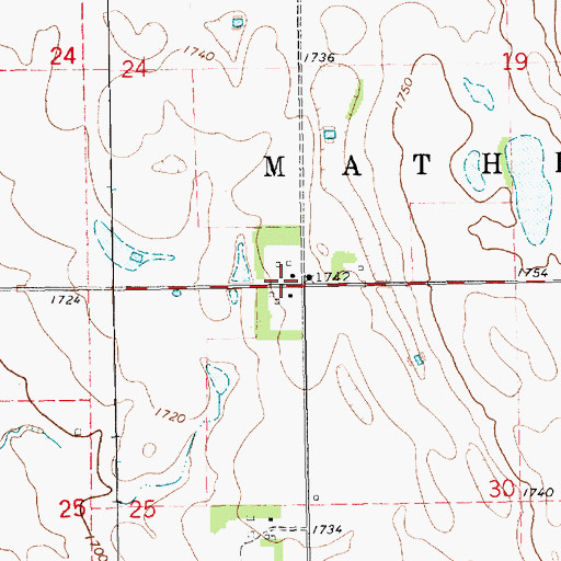 Topographic Map of School Number 26 (historical), SD