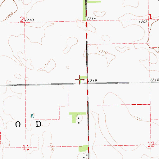 Topographic Map of School Number 7 (historical), SD