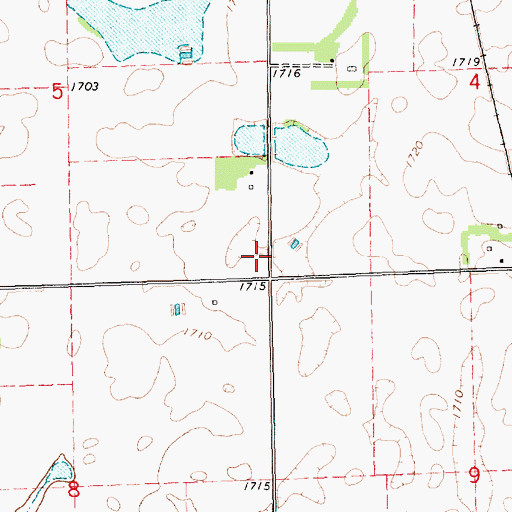 Topographic Map of School Number 2 (historical), SD