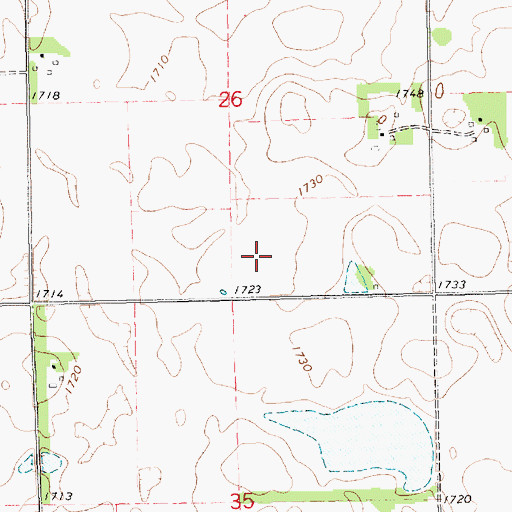 Topographic Map of School Number 5 (historical), SD