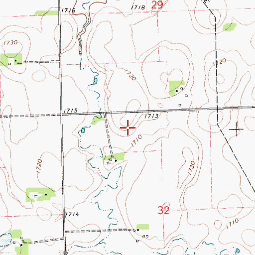 Topographic Map of School Number 3 (historical), SD