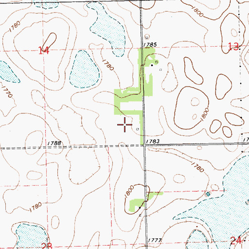 Topographic Map of School Number 7 (historical), SD
