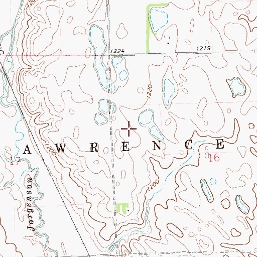 Topographic Map of Peever Flats, SD