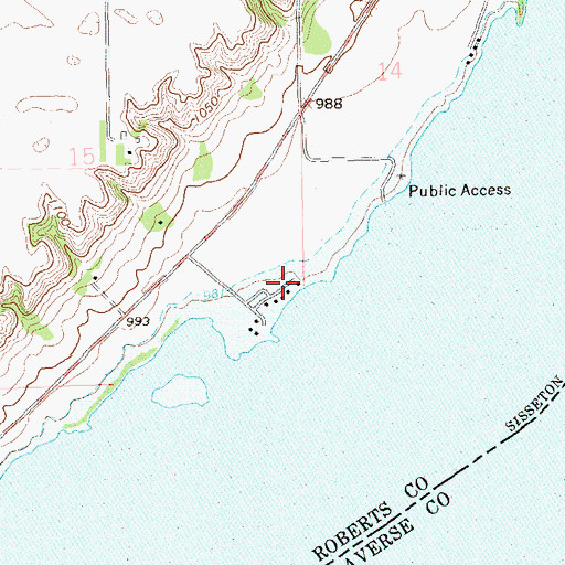 Topographic Map of Pheasant Ridge Resort, SD