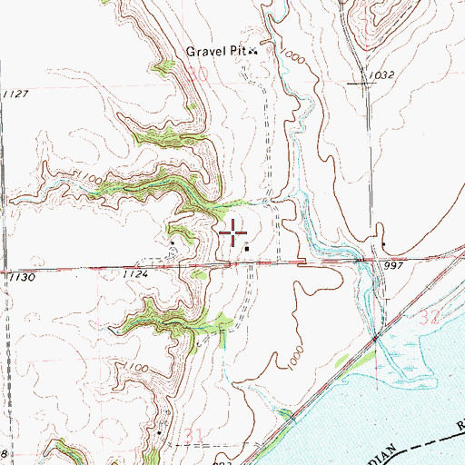 Topographic Map of Lake Traverse Presbyterian Church, SD