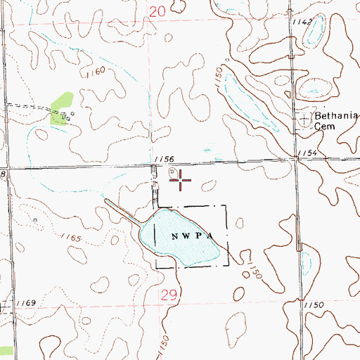 Topographic Map of School Number 2 (historical), SD