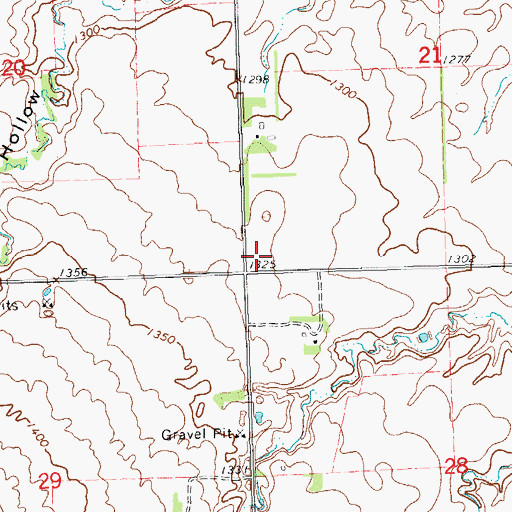 Topographic Map of School Number 1 (historical), SD