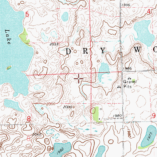 Topographic Map of School Number 3 (historical), SD