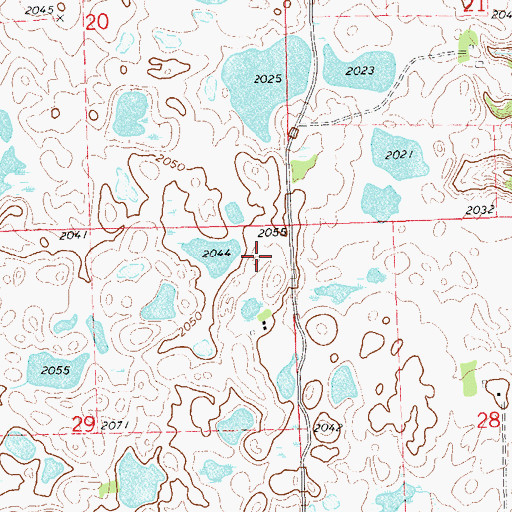 Topographic Map of School Number 2 (historical), SD