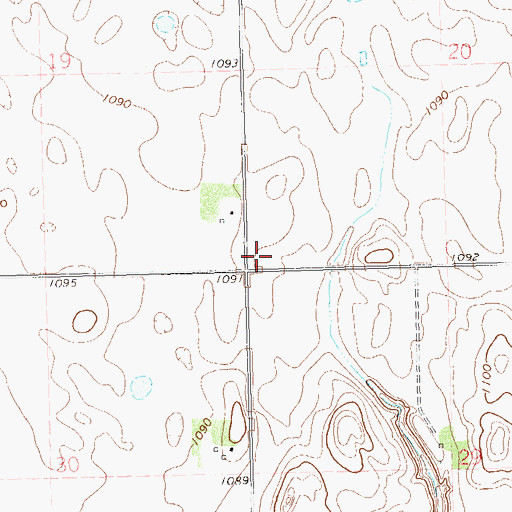 Topographic Map of School Number 1 (historical), SD