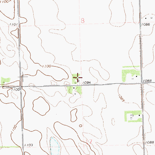 Topographic Map of School Number 2 (historical), SD