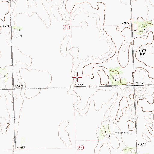 Topographic Map of School Number 6 (historical), SD