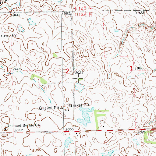 Topographic Map of Lohre (historical), SD