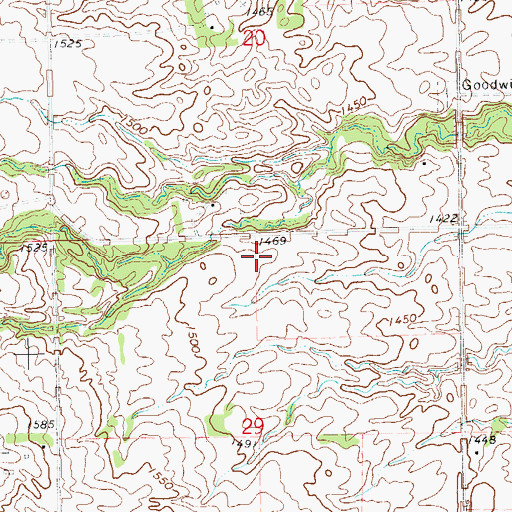 Topographic Map of School Number 2 (historical), SD