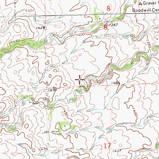 Topographic Map of School Number 1 (historical), SD