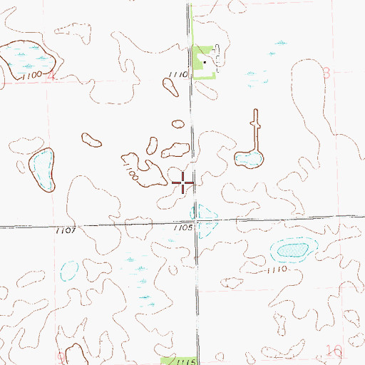Topographic Map of School Number 2 (historical), SD