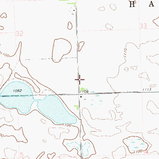 Topographic Map of Windom (historical), SD
