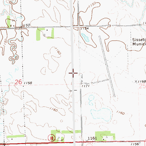 Topographic Map of School Number 1 (historical), SD