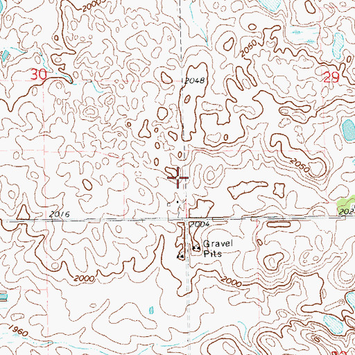 Topographic Map of School Number 2 (historical), SD