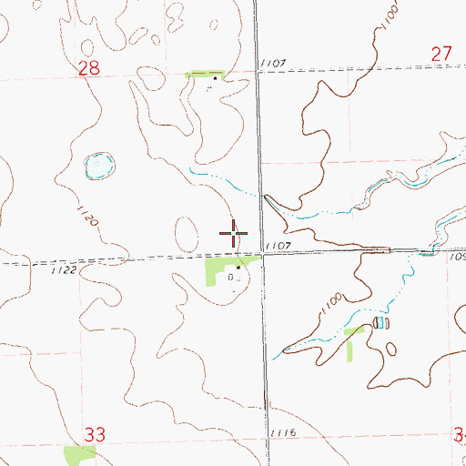 Topographic Map of School Number 1, SD