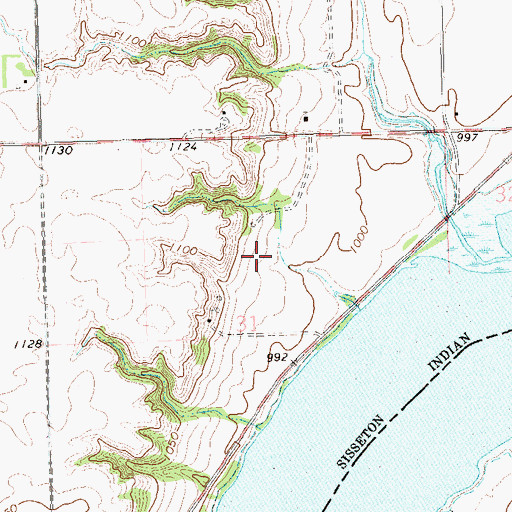 Topographic Map of Old Indian Church (historical), SD