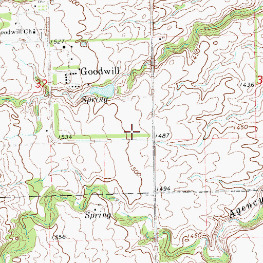 Topographic Map of Government Indian School (historical), SD