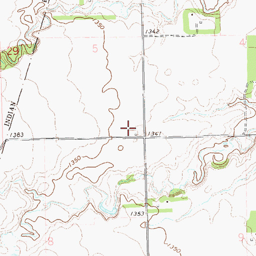Topographic Map of School Number 2 (historical), SD