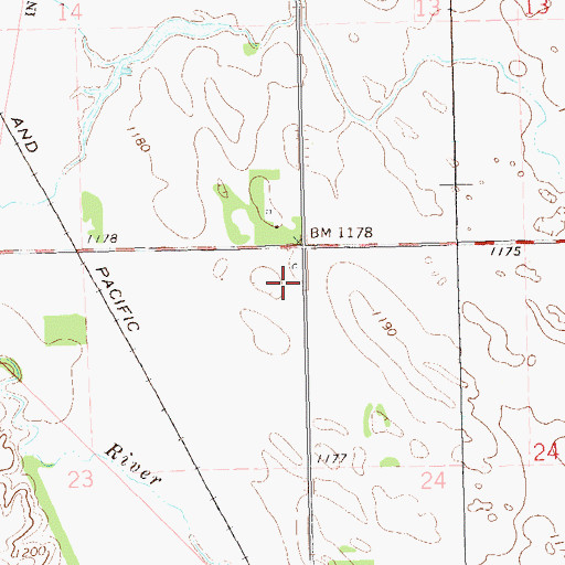 Topographic Map of School Number 2 (historical), SD