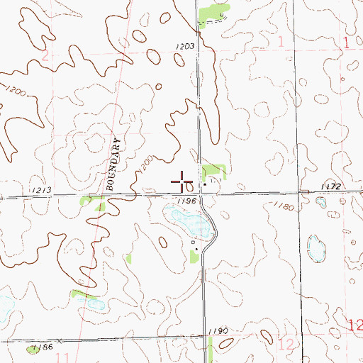 Topographic Map of School Number 1 (historical), SD