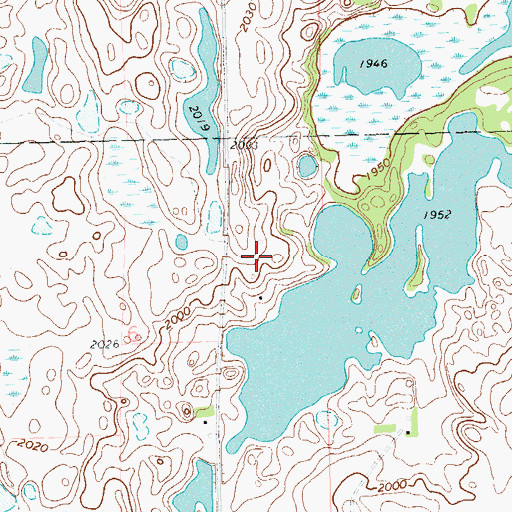 Topographic Map of Lake View Farm (historical), SD