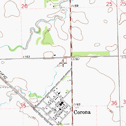 Topographic Map of School Number 6 (historical), SD