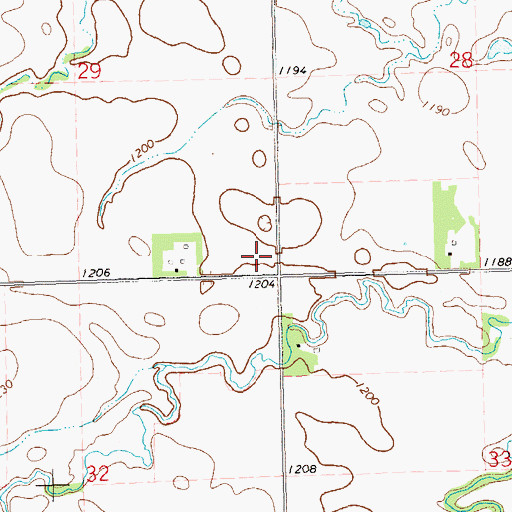 Topographic Map of School Number 5 (historical), SD
