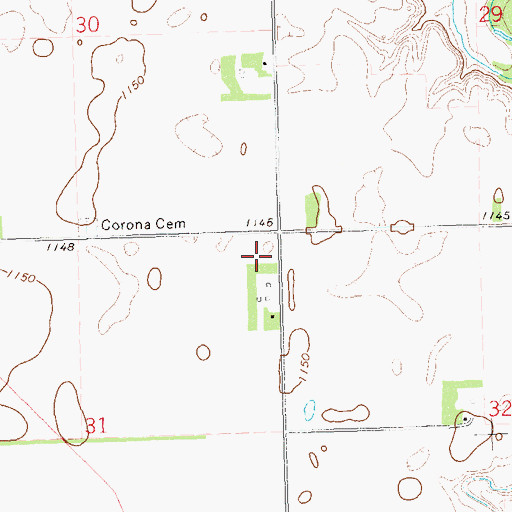 Topographic Map of School Number 2 (historical), SD