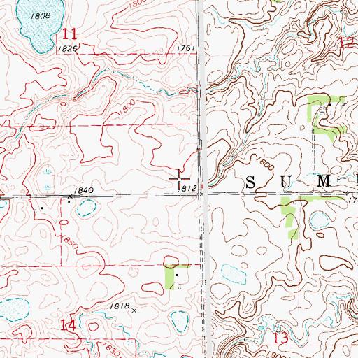 Topographic Map of School Number 1 (historical), SD