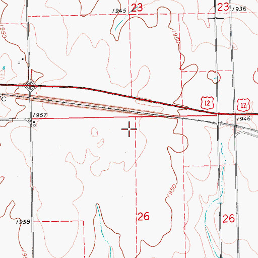 Topographic Map of School Number 4 (historical), SD