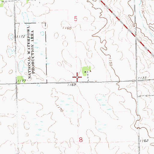 Topographic Map of School Number 1 (historical), SD