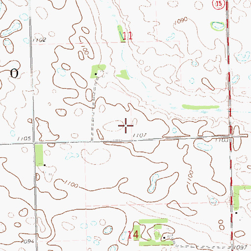 Topographic Map of School Number 4 (historical), SD