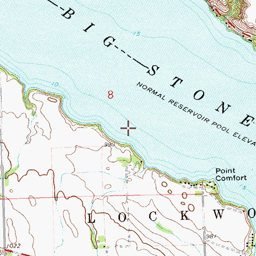 Topographic Map of Lockwood (historical), SD