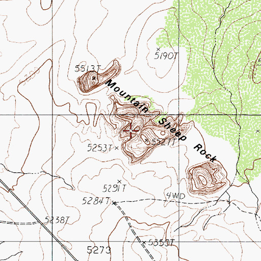 Topographic Map of Betay, AZ