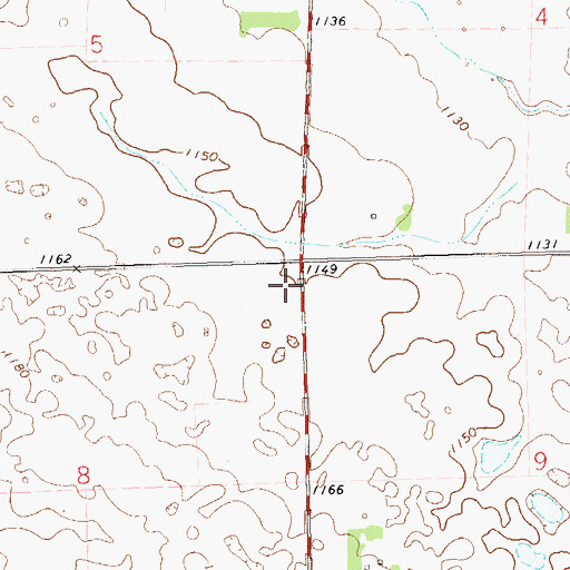 Topographic Map of School Number 2 (historical), SD