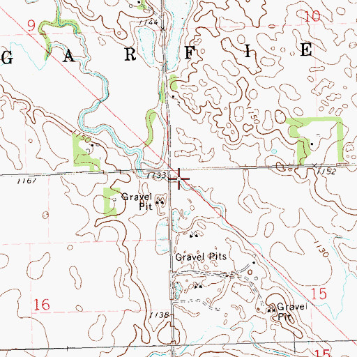 Topographic Map of School Number 3 (historical), SD