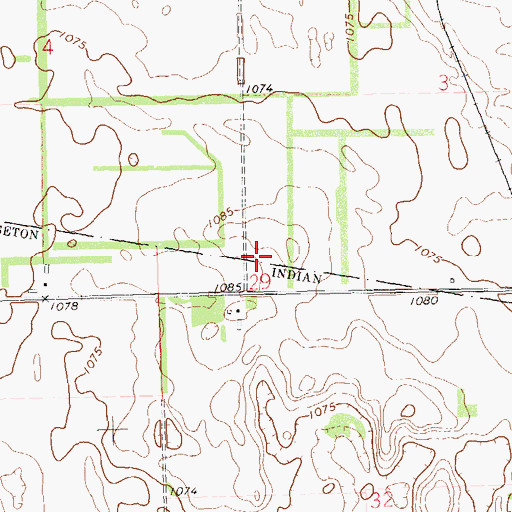 Topographic Map of School Number 2 (historical), SD
