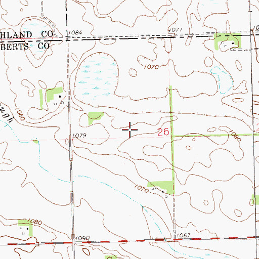 Topographic Map of School Number 4 (historical), SD